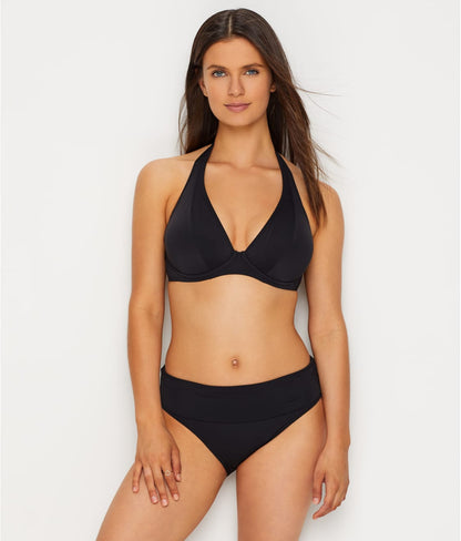 Hannah Fold-Over High-Waist Bikini Bottom