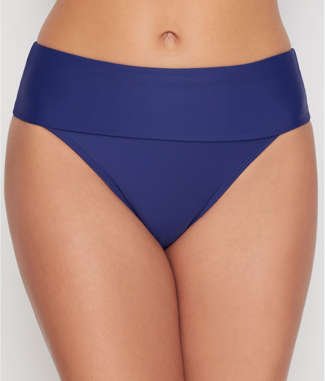 Hannah Fold-Over High-Waist Bikini Bottom