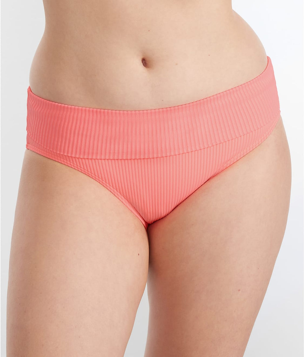 Hannah Fold-Over High-Waist Bikini Bottom