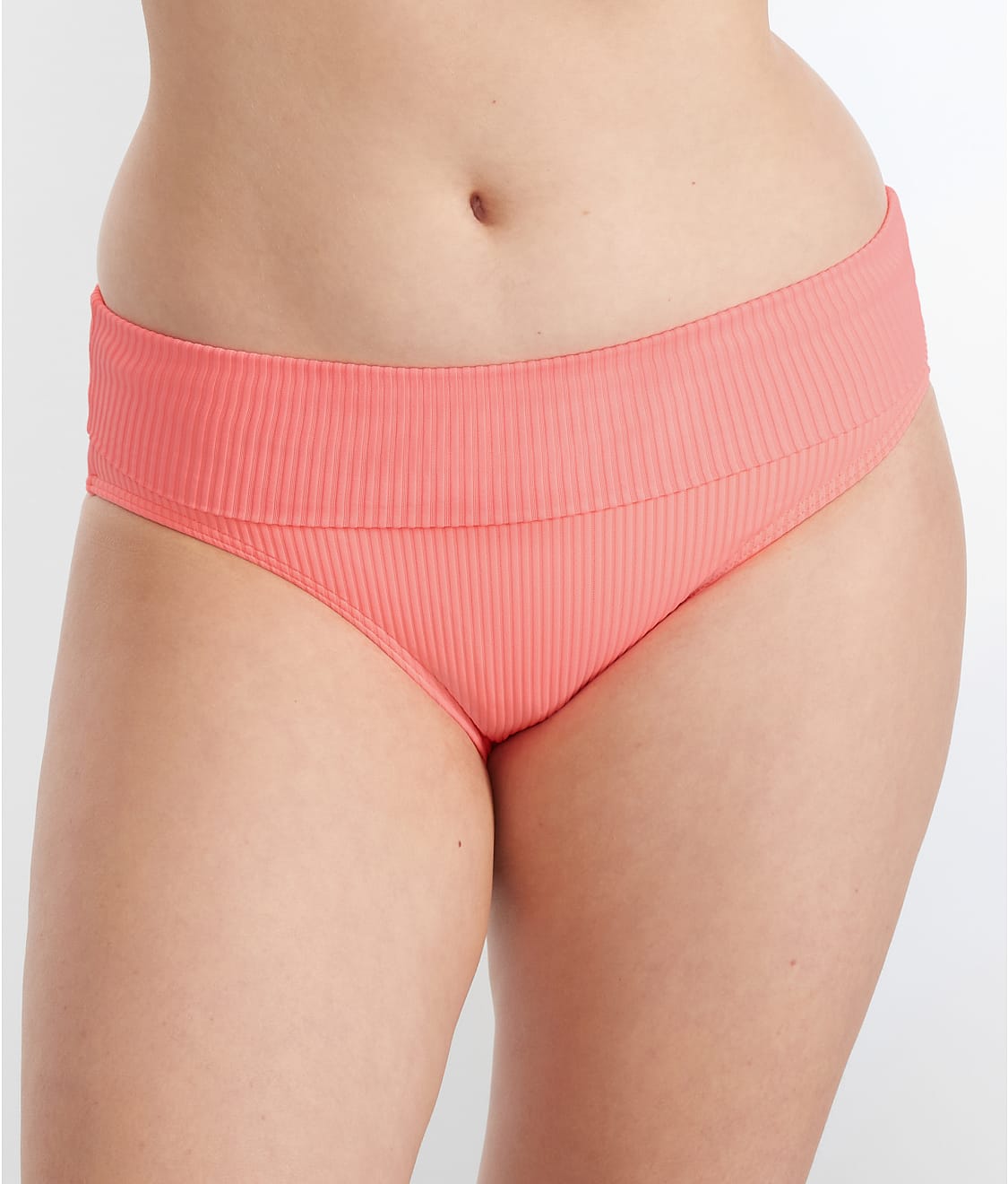 Hannah Fold-Over High-Waist Bikini Bottom