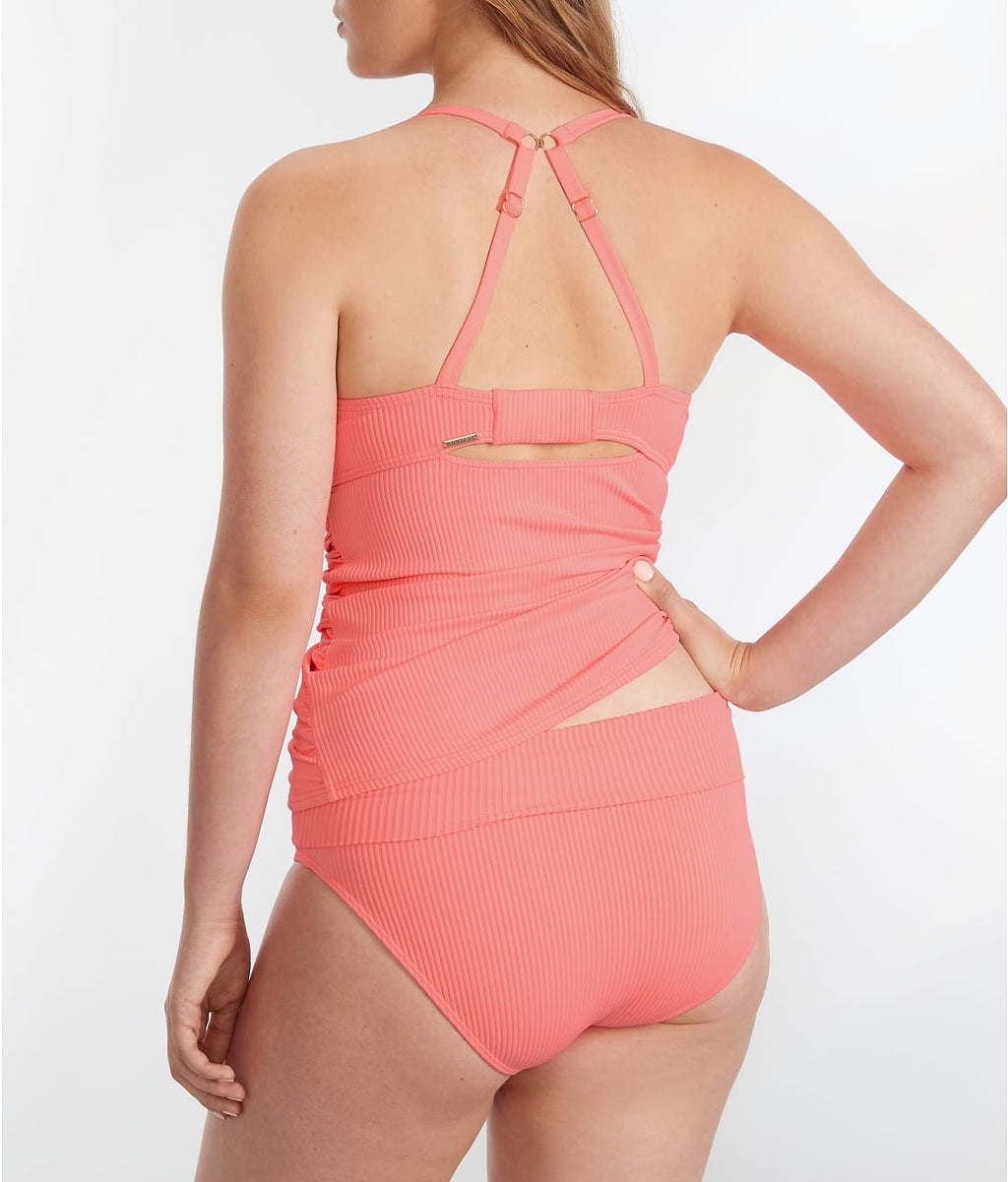 Hannah Fold-Over High-Waist Bikini Bottom