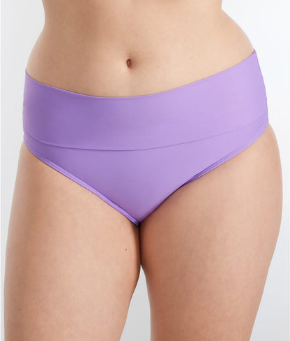 Hannah Fold-Over High-Waist Bikini Bottom