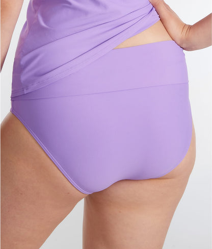 Hannah Fold-Over High-Waist Bikini Bottom