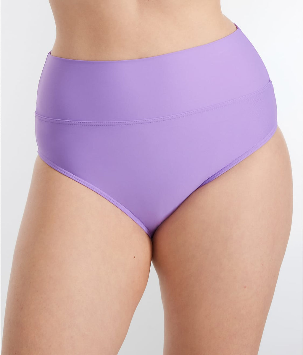 Hannah Fold-Over High-Waist Bikini Bottom
