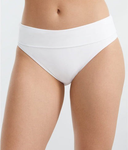 Hannah Fold-Over High-Waist Bikini Bottom
