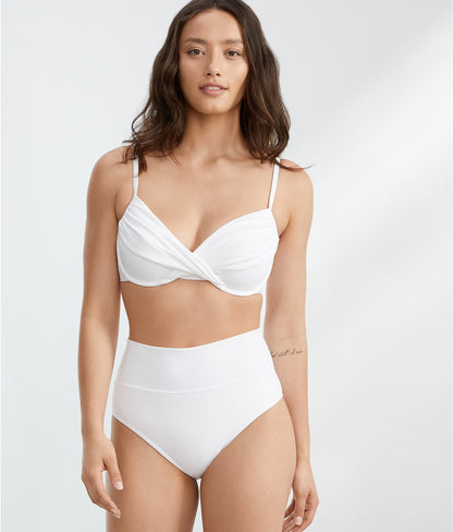 Hannah Fold-Over High-Waist Bikini Bottom