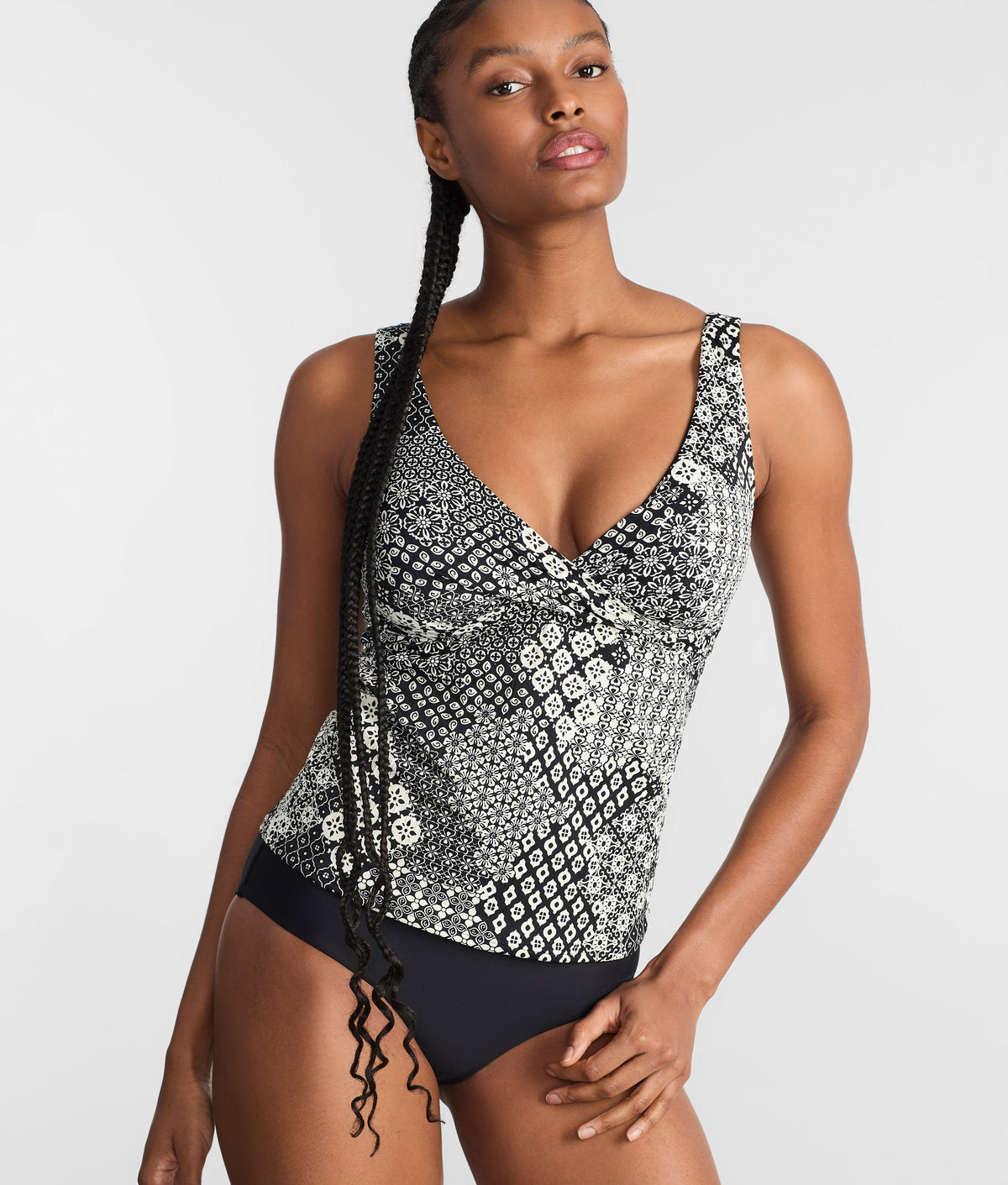 Elsie Underwire Wrap Tankini Top