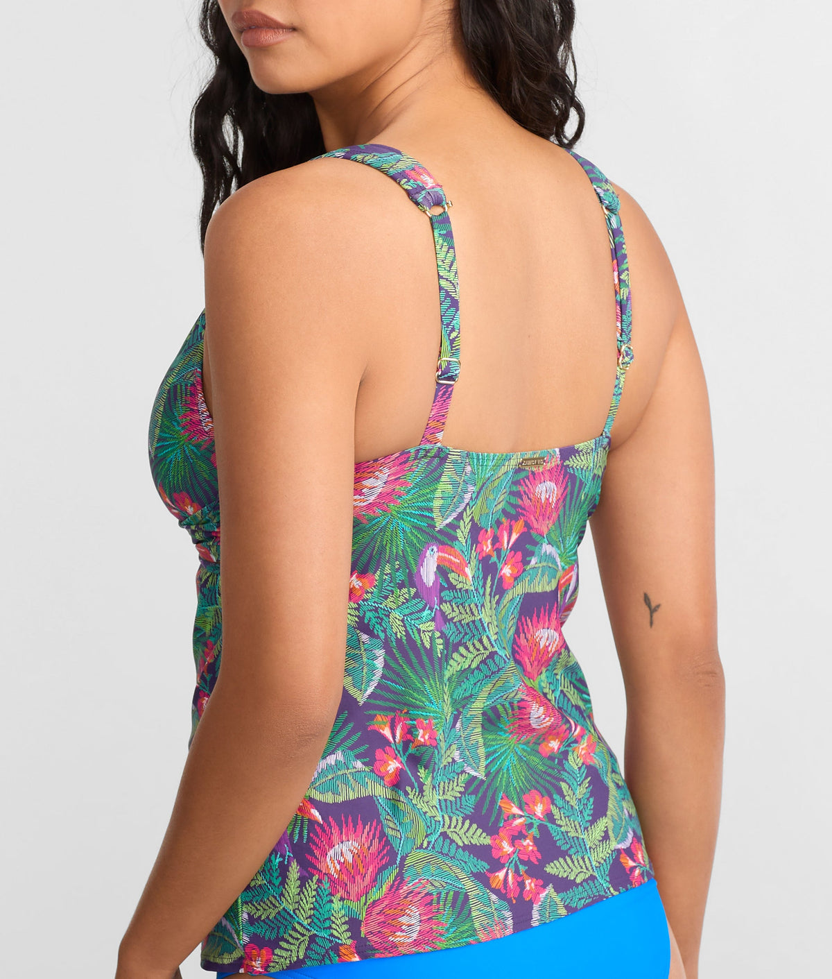 Elsie Underwire Wrap Tankini Top