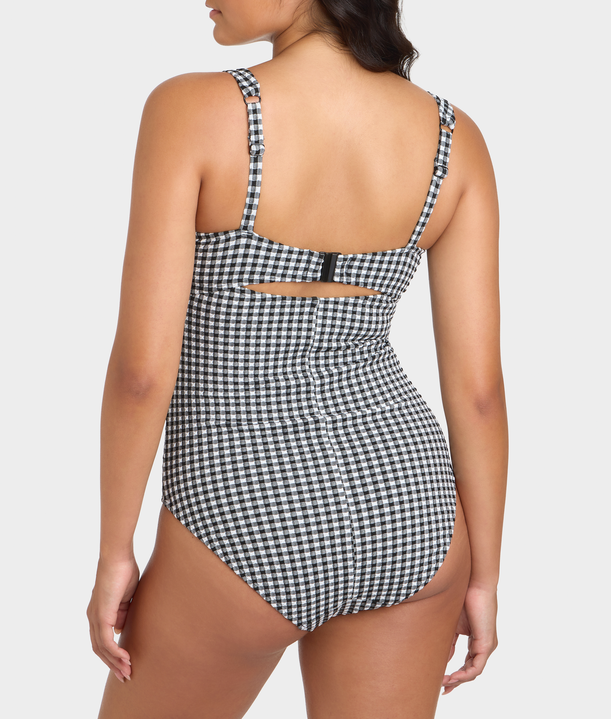 Gingham Paloma Underwire Balcony One-Piece Swimsuit