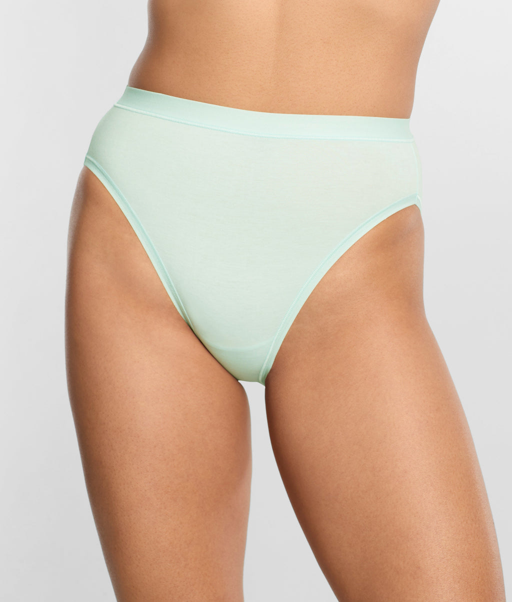 Understated Cotton Hi-Cut Brief