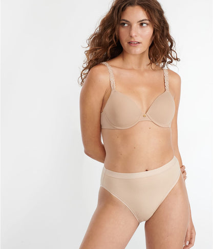 Understated Cotton Hi-Cut Brief